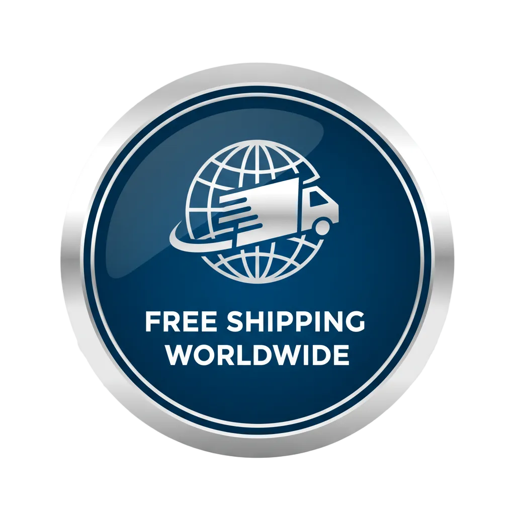 this should only containt a badge like phto for free shipping worldwide