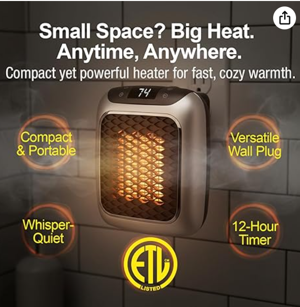 DashXPRO QuickHeat 800W Electric Heater