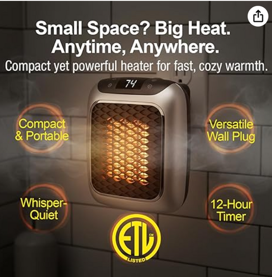 DashXPRO QuickHeat 800W Electric Heater