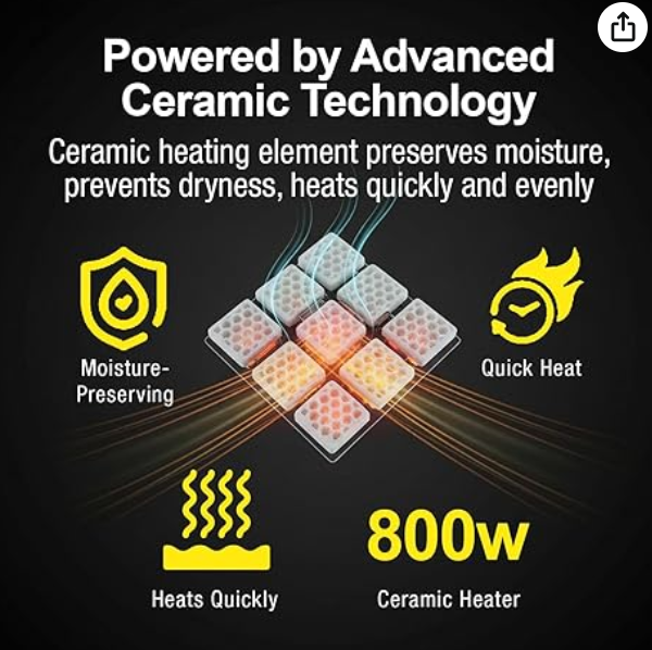 DashXPRO QuickHeat 800W Electric Heater