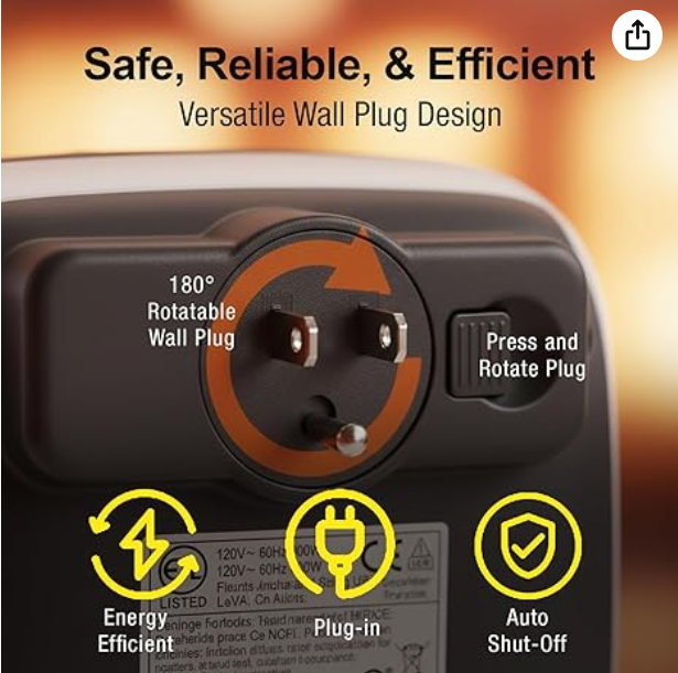 DashXPRO QuickHeat 800W Electric Heater